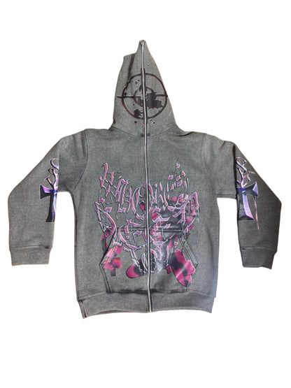 WHORES NEED LOVE ZIP UP