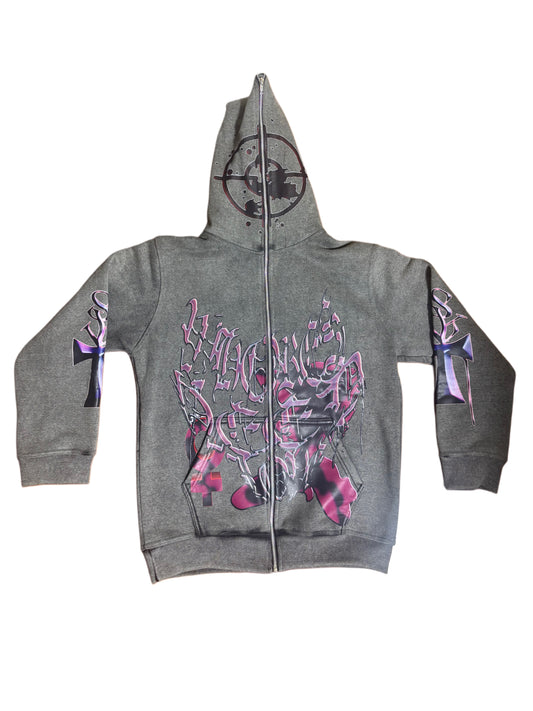 WHORES NEED LOVE ZIP UP